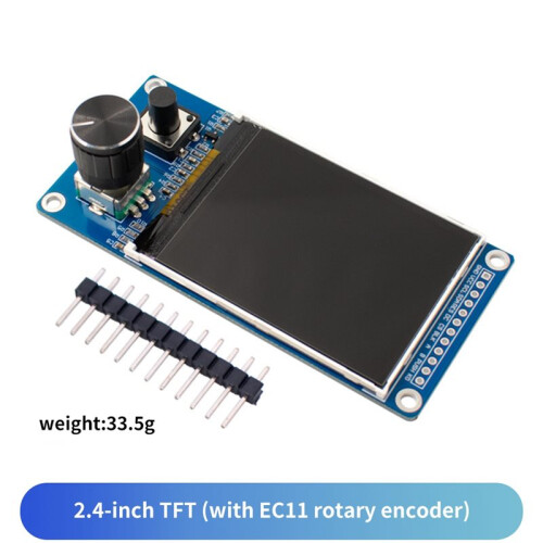 Tela LCD TFT de 2,4 Polegadas com Módulo Codificador Rotativo EC11 e Interface SPI para Projetos Eletrônicos DIY 2