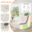 (Beige) Lazy Floor Sofa Ergonomic Design Couch Fireside Chair 6