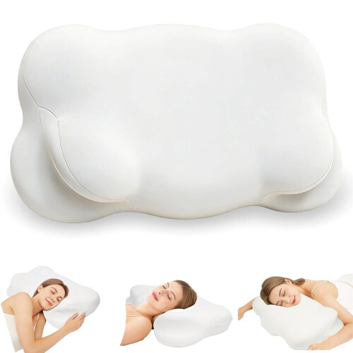 Cloud Pillow - Ergonomic Memory Foam Pillows, Adjustable Cervical Neck Support Pillow with Breathable Pillowcase 1
