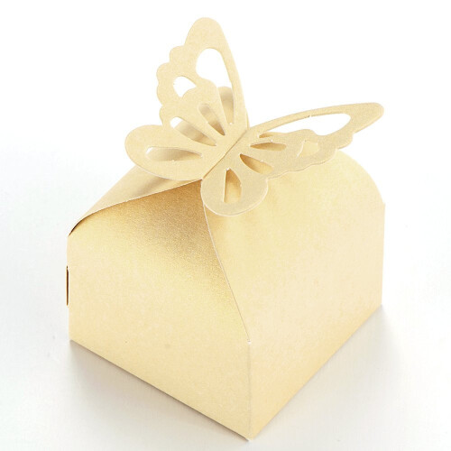 Butterfly Wedding Favour Boxes Candy Gift Boxes 50pcs 2