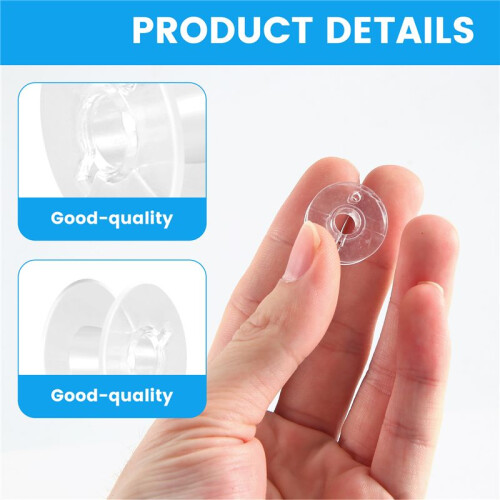 25 Clear Plastic Sewing Machine Bobbins Fits Singer  Janome 2