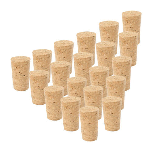 200Pcs Natural Wood Corks Wine Stopper Wood Bottle Stopper Cone Type Wine Bottle Corks Plug 2