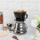 2X Coffee Filter Cup, Single Cup Black Ceramic Coffee Dripper, Reusable Filter Drip Holder S 5