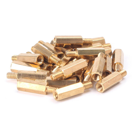 300X Brass M2 Hex Column Standoff Support Spacer Screw Nut Assortment Kit 1