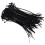 100 x 2.5mmx150mm Self-Lock Electric Cable Zip Cord Fixed Cable Ties Black 8