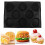 8 Holes Hamburger Bun Pans for Baking Mesh Silicone Bread Pans for Baking Non Stick Perforated Baking Molds 6