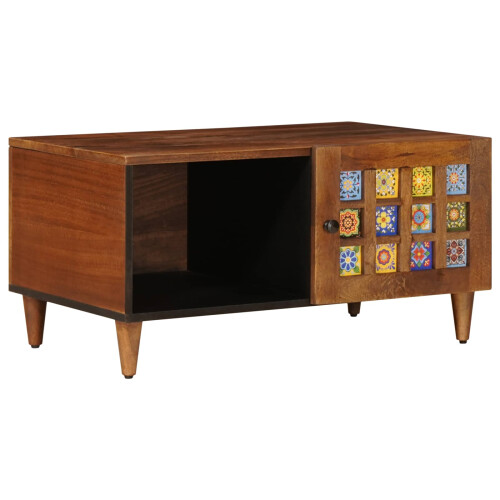 VidaXL vidaXL Coffee Table Brown 80 x 50 x 40 cm Solid Mango Wood 1