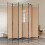 VidaXL vidaXL 6-Panel Room Divider Beige 240 x 220 cm Fabric 1