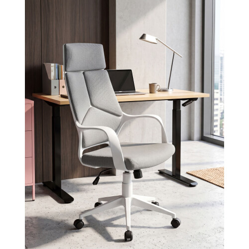 Beliani Office Chair DELIGHT II Light Grey 1