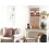 Beliani Fabric Wall Hanging SAIF 90 cm Wool Red 4