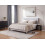 Beliani Bed Fabric SAVERNE 160 x 200 cm (EU King Size) Light Grey 2