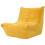 (Yellow) Lazy Floor Sofa Ergonomic Design Couch Fireside Chair 9