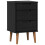 VidaXL vidaXL Bedside Cabinet Black 40 x 35 x 65 cm Solid Pine Wood 2