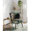 Beliani Armchair VOSS Fabric Dark Green 4