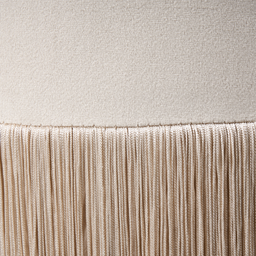Beliani Pouffe VIRGINIA Velvet Taupe 2