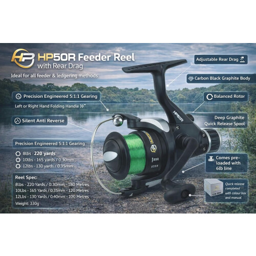 Hunter Pro 11ft Feeder Rod, Reel & Tackle Set 1