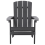 Beliani Garden Chair ADIRONDACK Dark Grey 5
