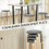 Set of 4 Upholstered Stools Stackable Wooden Legs Grey 6