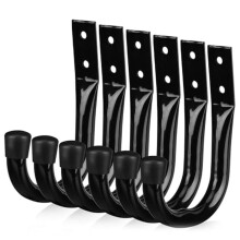 6pcs Heavy Duty Garage Storage Hooks,Bike Hooks for Garage Wall,Utility Garage Hooks,Wall Mount J Hook for Hanging