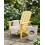 Beliani Garden Chair ADIRONDACK Yellow 3