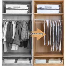 Hanging Vacuum Storage Bags, Hanging Space Saver Bags, Hanging Storage Bags for Clothes for Suits, Dress, Jacket S