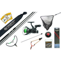 Hunter Pro 10ft Carbon Coarse Fishing Kit: Match Rod, Reel, Tackle & Landing Net