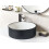 Beliani Countertop Basin TEBAR  400 mm Ceramic Black/ White 2