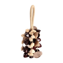 Seed Shell Shaker 3 Kinds of 33 Natural Nut Shells Hand Cranked Wind Chime Seed Shell Sound Healing Instrument