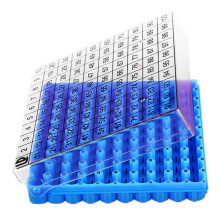 Tube Box Storage Tube Box Sample Box Flip Tube Box 100 Cell 0.5ml 1 Piece