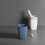 Badezimmer MüLl Eimer Kleine BüRo Eimer Kunststoff Altpapier MüLl Eimer Moderner MüLl Eimer für Badezimmer Schlafzimmer und Wohnzimmer Weiß 5