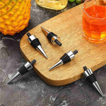 64 Pieces Metal Cork Blank Wine Cork Kit Reusable Wine Cork Insert Set Hardware for Wedding Wine Party Bar DIY Turning
