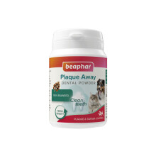 Beaphar Plaque Away Dental Powder for Cats & Dogs 80g