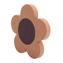 12PCS Cute Coasters for Drinks,Absorbent&Reusable Coaster Set 4Inch Cork Flower Shape Coasters for Coffee,Tea Cup Mat