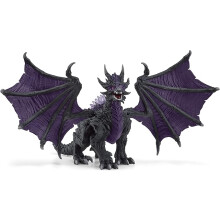 Schleich Eldrador Creatures - 8.5" Shadow Dragon Figurine with Movable Wings - Fantasy Serpent Toy with Translucent Spikes - Ages 7+ | 70152