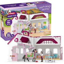 Schleich Horse Club - 64Pc Happy Horse Hospital Playset - Kids 5+ | 42787 | Horse Figurine, Equestrian Toy for Girls 5+, Realistic Horse Toy