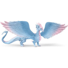 schleich Bayala - 13" Crystal Dragon Toy with Movable Wings-Fantasy Creature with Glittering Body and Tail-Fairy Dragon Figurine-Kids Ages 5+ |70833