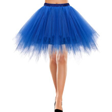 Tüllrock Kurz Sommer der 50er Vintage Retro Ballett Blau S — tutu rock, ballettrock, tüllrock retro, 50er jahre rock