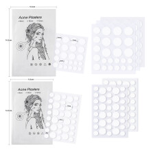 Unsichtbare Hydrokolloid-Aknepflaster – 24 Pflaster pro Bogen