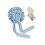 Cuffia da notte in 100% seta Blue 1