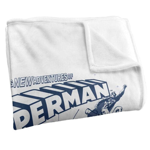 Superman (152cm x 127cm, Multicoloured) Superman Silky Comic Cover Superman Throw 2