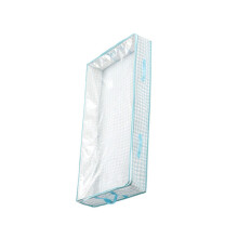 Under Bed Storage Bag, Clothes Organizer with Lid Blue