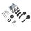 Türgriff-Set, Eisen und Aluminium, schwarz 6