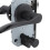 Türgriff-Set, Eisen und Aluminium, schwarz 15