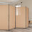 VidaXL vidaXL 5-Panel Room Divider Beige 433 x 180 cm Fabric 1