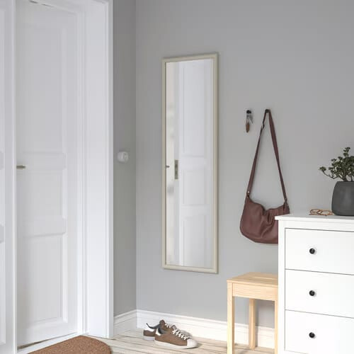 IKEA NYPONBUSKE Grey-Beige Mirror 40x135cm 2