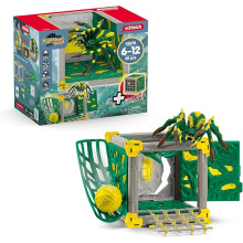 Schleich Eldrador Creatures - 28 PC Jungle Battle Cave with Spider Toy Playset - Tarantula Figurine for Boys and Girls for Kids Ages 7+ | 42678