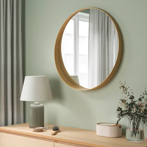 IKEA STOCKHOLM Oak Mirror 80cm 1