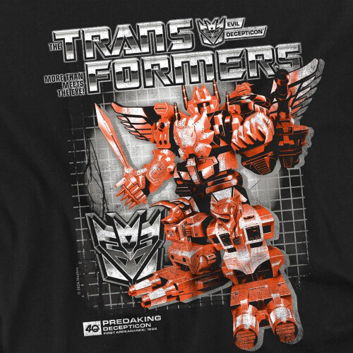 Transformers (M, Black) Transformers Mens Predaking Box 40th T-Shirt 2