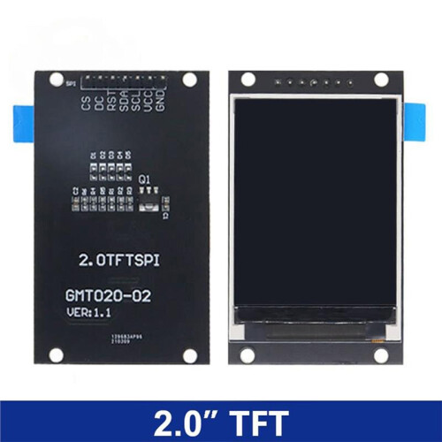 Display TFT de 2,0 Polegadas OLED LCD com CI de Driver ST7789V, 240RGBx320 Pontos, Interface SPI para , Display LCD Colorido 2