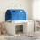 VidaXL vidaXL Bed with Tunnel 4 pcs Artisian Oak and Blue Engineered Wood 1